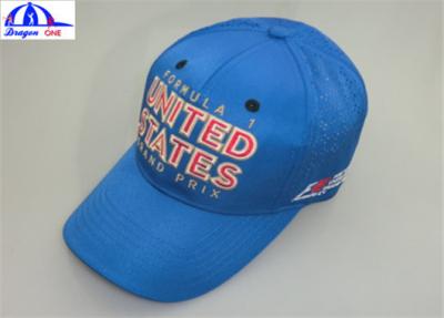 China Embroidery 100% Polyester 6 Panel Baseball Sports Cap / Mens Baseball Caps for sale