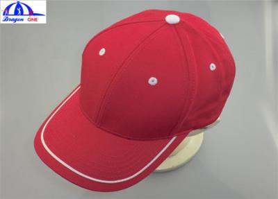 China Adult 6 Panles Sports Baseball Caps with Contract color Eyelet , Back Snapback for sale