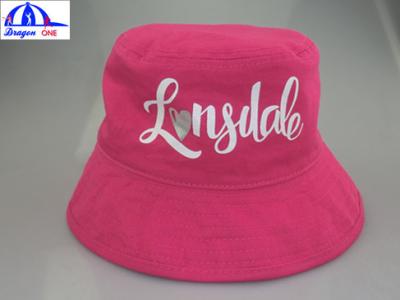 China 100% Cotton Logo Custom Printed Bucket Hats / Personalized Bucket Hats for sale