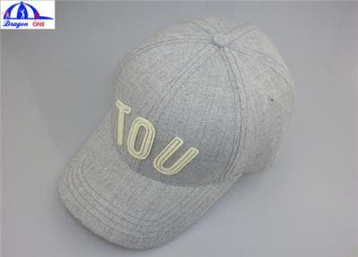 Cina 6 berretti da baseball su ordinazione di Panles con 3D Emboridery appoggiano il Velcro di cuoio di Snapback in vendita