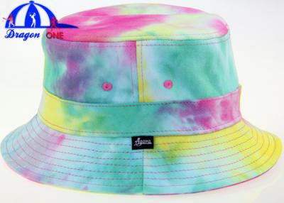 China Floral Wholesale Fancy Printed Bucket Hats With Sublimation Logo for Lady for sale