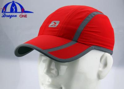 China 100% polyester woven sports Caps With reflective printing On The Front for sale