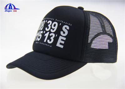 China Black Polyester Trucker Cap with 5 Panel for sale