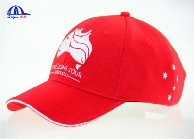 Chine Casquette de baseball faite sur commande de broderie de polyester de l'Australie de visite de lion de tasse de Tom Richard de casquettes de baseball à vendre