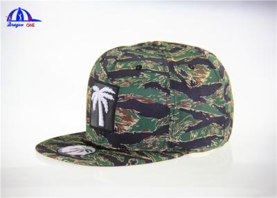 China 100% Cotton All-over Printing Camoflages Baseball Caps With 3D Embroidery for sale