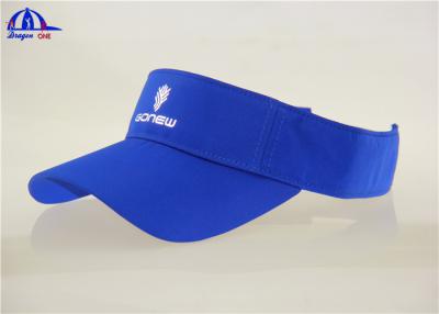 China Blue Dry Fit Unique Design Running Sun Visor Hats with Reflective Deboss for sale