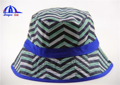 China Allover Printing Logo Washing Bucket Hat and Caps for Women , Breathable and Beautiful for sale