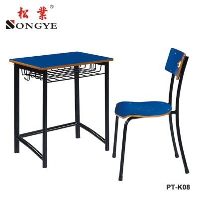 China School sets fixed single desk and chair for sale