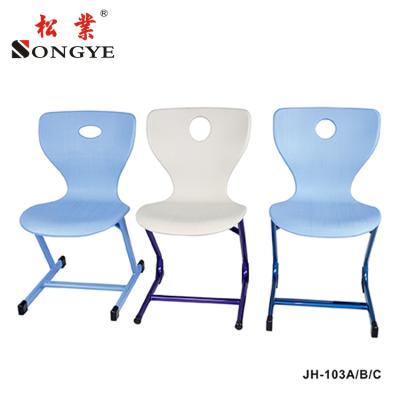 China Morden Restaurant Metal Stackable Leg Plastic Dining Chair for sale