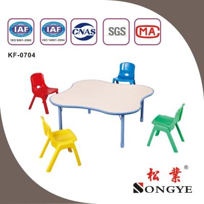 China Metal+MDF+PP SY Good Quality Kindergarten School Furniture Kindergarten Chairs And Tables for sale