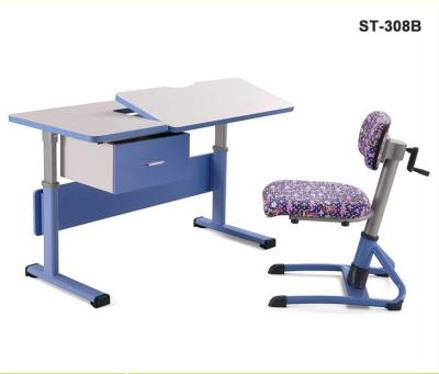 China Simple Morden Kids Furniture Ergonomic Kids Height Adjustable Child Study Table And Chair For Children for sale