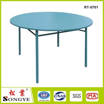 China Lightweight plastic folding round table used for outdoor banquet for sale