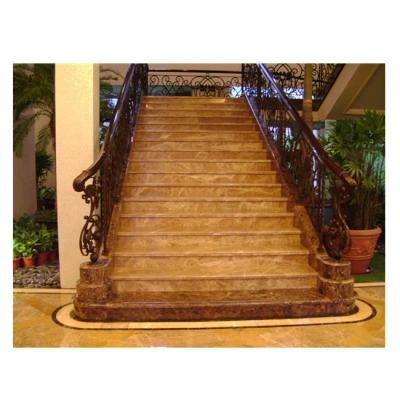 China Indoor Natural Marble Stone Staircase And Stairs Stone Steps for sale