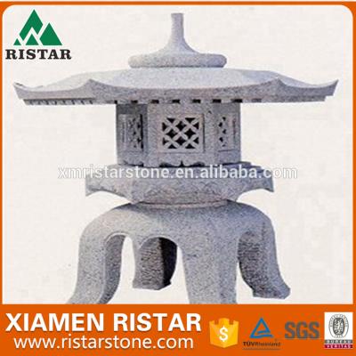 China G603 G623 G654 G682 Granite Stone G603 White Gray Granite Stone Lanterns With Japanese Style for sale