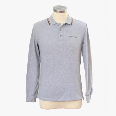 China Anti-wrinkle OEM Brand Logo Mens Polo Shirts T-shirt Polo Cotton Men Long Sleeve for sale