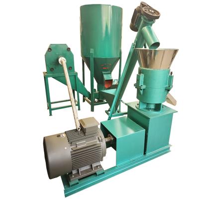 China High Capacity 1000KG/H Animal Feed Production Line Vertical Feed Processing Machine The Production Line With Feed Pellet Machinery For Animal Feed for sale