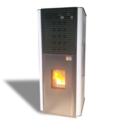 China Contemporary Silent Cheap And Energy Saving 23 Kw Indoor Portable Wood Pellet Stove for sale