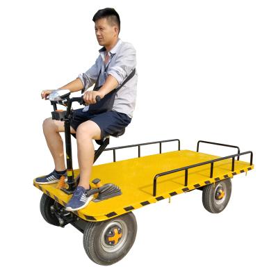 China Electric Transport Cargo New Product Cheap Price Electric Car Flat Bed Cart/Electric Platform Carrier For Warehouse Use for sale