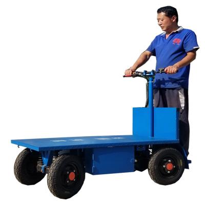 China Hotels Capacity 800-1000 Kg Electric Cargo Platform Cart For Transshipment Workshop for sale