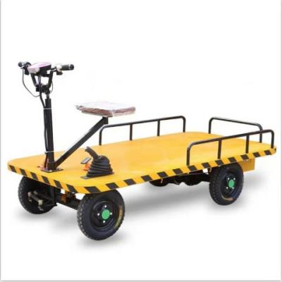 China Transoprt 4 wheels electric flat cargo cart for greenhouse transport / electric cart storage cart for sale for sale