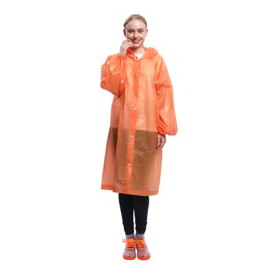 China Free Sample PEVA Bachelorette Rainwear Disposable Eco-friendly Poncho Raincoat With Elastic Band For Women And Men for sale