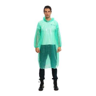 China Hot Sale Fashion Bachelor Raincoat One Time Use Portable Plastic Raincoat PE Poncho Disposable Raincoat For Adult for sale