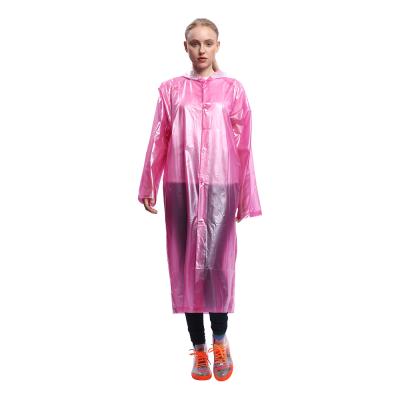 China Bachelor's Rainwear Adult Long Carry Bag Waterproof Reusable Plastic Rain Coat PVC Raincoat For Men And Women for sale