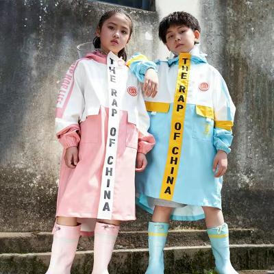 China Reusable Cute Stylish Kids Cloth Raincoat Child Taslon Raincoat Factory Single Bachelor Raincoats Cartoon Breathable Waterproof Cloth Custom Rainwear for sale