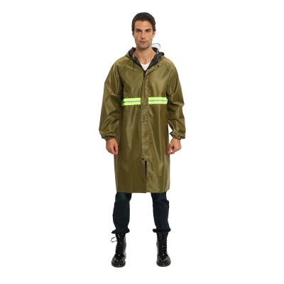 China Reusable Adult Raincoat Breathable Unisex Raincoat 100 Fabric Polyester Raincoat Men And Women Raincoats Singlet Rainwear Long for sale