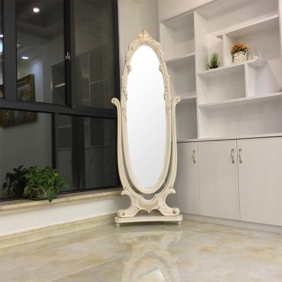 China M1002 Modern Luxury Standing Mirrored Jewelry Cabinet Home Decorations Stand Up Floor Makeup Dressing Mirror for sale