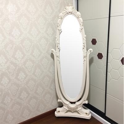 China M1002 Jewelry Cabinet Home Decorations Antique Furniture Standing Mirrored Designer Wood Stand For Floor Mirror for sale