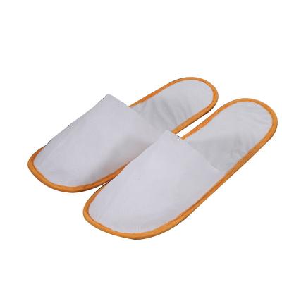 China Super cheap non woven disposable open/narrow toe slippers for hotel hostel for sale