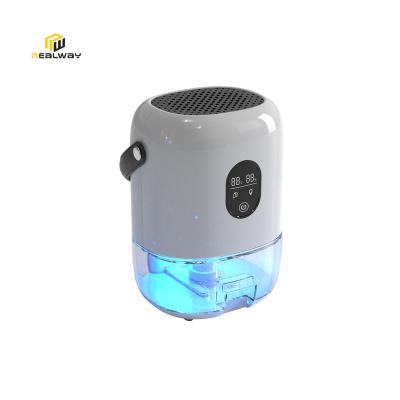 China Efficient Car Dehumidification Portable Home Dehumidifier with 7 Color Atmosphere Lights Timer Set Compact Electric Mini Small for sale