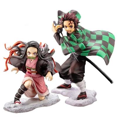 China Cartoon Toy Mis-band Kamado Tanjirou & Kits Toy Action Figure Collectible Figure Demon Slayer PVC Anime Cartoon Garage Nezuko Garage for sale