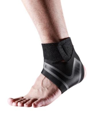 China Breathable Elastic Ankle Support Wrap With Adjustable Silicone Anti-Slip Strap Ankle Strap Brace For Women Men for sale