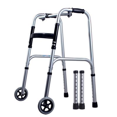 China Elderly Rehabilitation Stainless Steel Walker Hemiplegia Four-Foot Crutches 450-720mm for sale