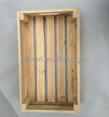 China Factory Recyclable Vending Case Box Solid Wood Use For Vegetable Fruit for sale