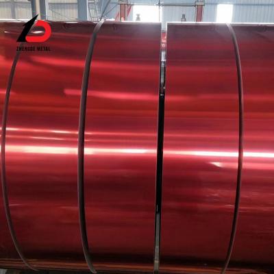 China 0.5mm PPGI Stahlspule Rot PPGI vorgefärbte galvanisierte Stahlspule zu verkaufen