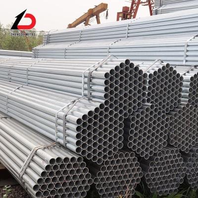 China DIN gelast 3 inch gegalvaniseerd buis 20 ft Ronde stalen ijzeren buis Te koop