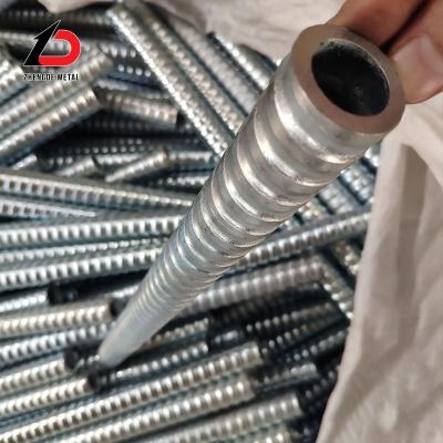 China                  Factory Hot Rolled Seamless Steel Hollow Rock Bolts Expanding-Shell Pre-Stressed Hollow Anchor Rod              for sale