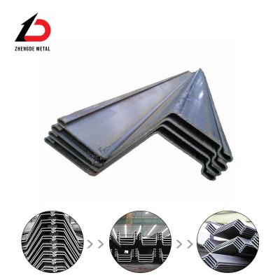 China China Tipo U Z II 2 forma laminada en caliente PU32-1 PU32+1 PU 32 Larsen Sy390 Sy295 Ms Mild baja de carbono de acero de chapa pila para la construcción precio de fábrica en venta