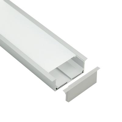 China PC cover can adjust several different sizes to LED ceiling light strips aluminum plaster or wall light channels view aluminum led profile for sale