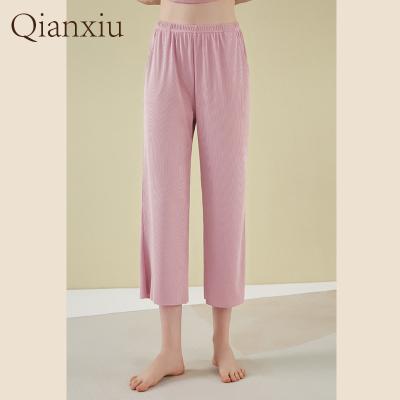 China Breathable Silk Female Pajamas Nightgowns Ladies Summer Ice Pants Sleep Home Bottoms for sale