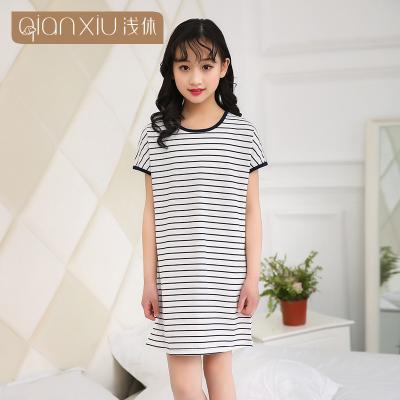 China Breathable Cotton Children Sleep Dress Girls Pijamas Nightgown Nightgown Nightgown Sleepwear Sleepwear for sale