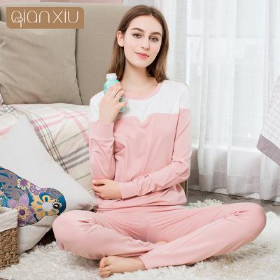 China Breathable On Sales Women's Cotton Pajamas Spring Wear Pajamas Women's Autumn Long Sleeve Comfort Pijamas Woman Soft Cotton for sale