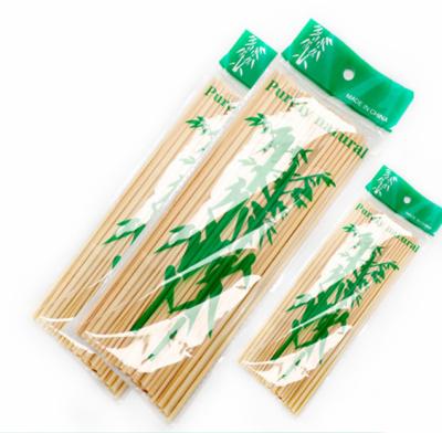 China Not Easily Cleaned Disposable Stick BBQ Grilling Kebab Kebab Skewers 8 Inch Natural Fruit BBQ Natural Bamboo Skewers For Party BBQ Using for sale