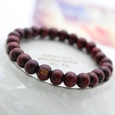 China Natural Sandalwood Buddha Bead Buddha Prayer Bead Unisex Men Woman Mala Bracelets Buddhist Wooden Jewelry for sale