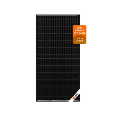 China Black Monocrystalline full solar home system 535 watt 540 watt 545 watt 550 watt solar panel manufacturers in china for sale