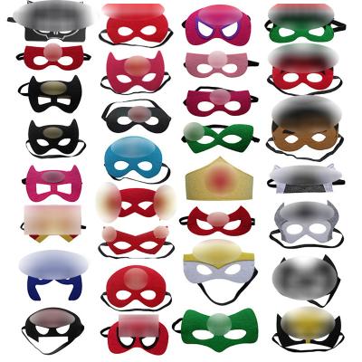 China 2019 Cheapest Wholesale Eco-Friendly Party Halloween Superhero Cosplay Kids Felt Masks for sale