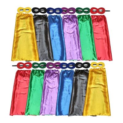 China Wholesale Cheapest Kids Costume Single Layer Superhero Plain Cape For Kids Set for sale